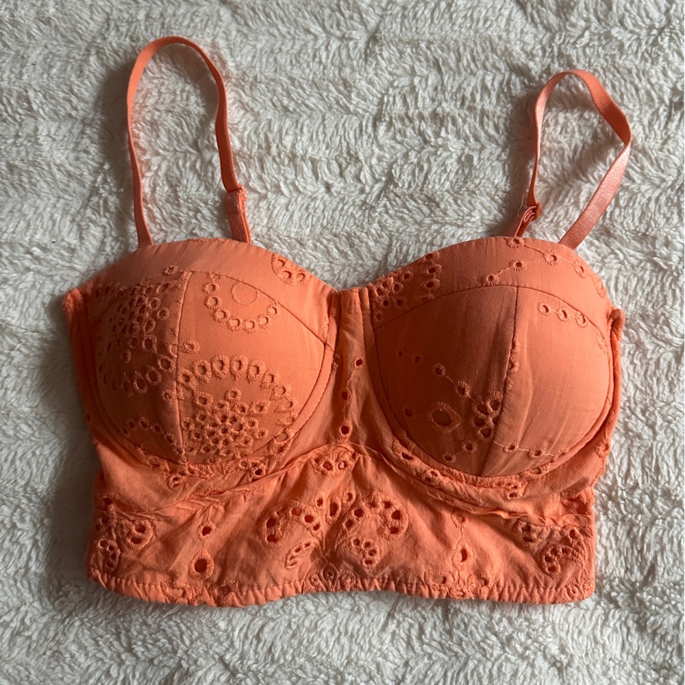 Orange Crop Top/Bralette